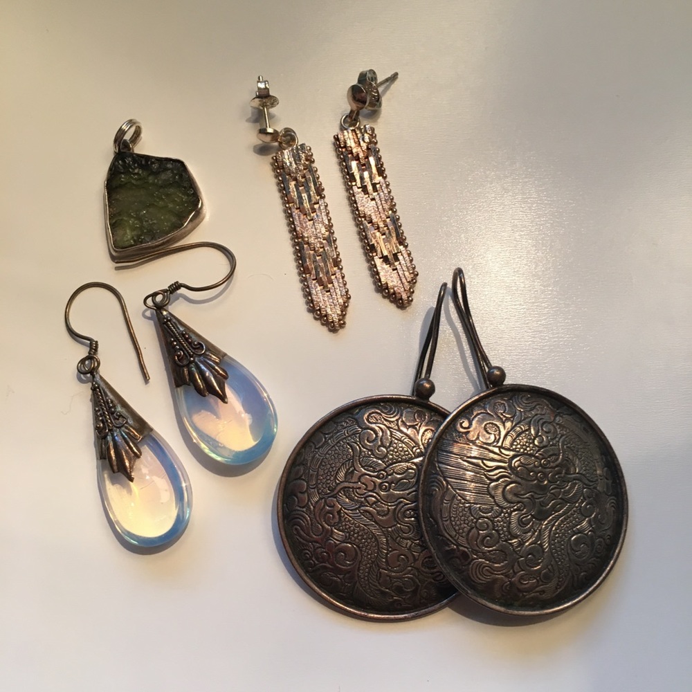 Sterling silver jewelry lot